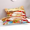 Christmas 0.9/1.2/1.5/1.8/2.0m Digital Printing Polyester Bed Flat Sheet With Pillowcase Print Bedding Set