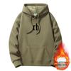 Men's Trendy Autumn/Winter Hooded Sweatshirt - Velvet Lined, Pure Cotton, Loose Fit, Youth Style