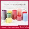 Colorful Cylindrical Scented Candles - Smokeless for Emergency, Weddings, Birthdays, and Church or Hotel Décor