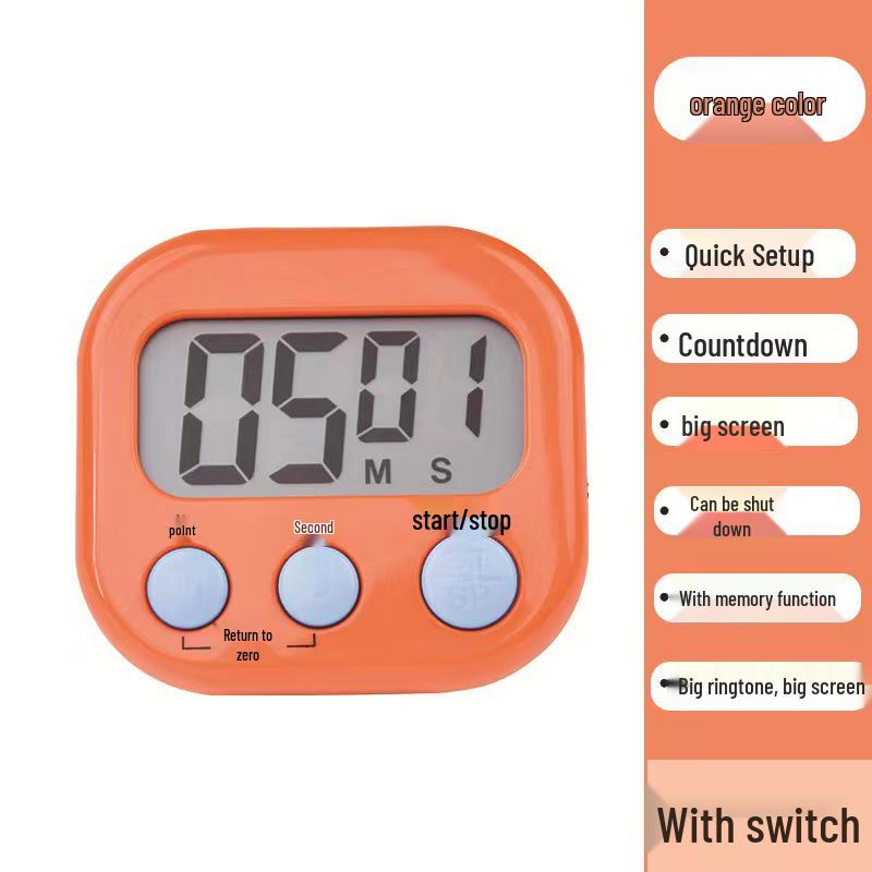 Dětský kuchyňský časovač a budík pro pečení a studium