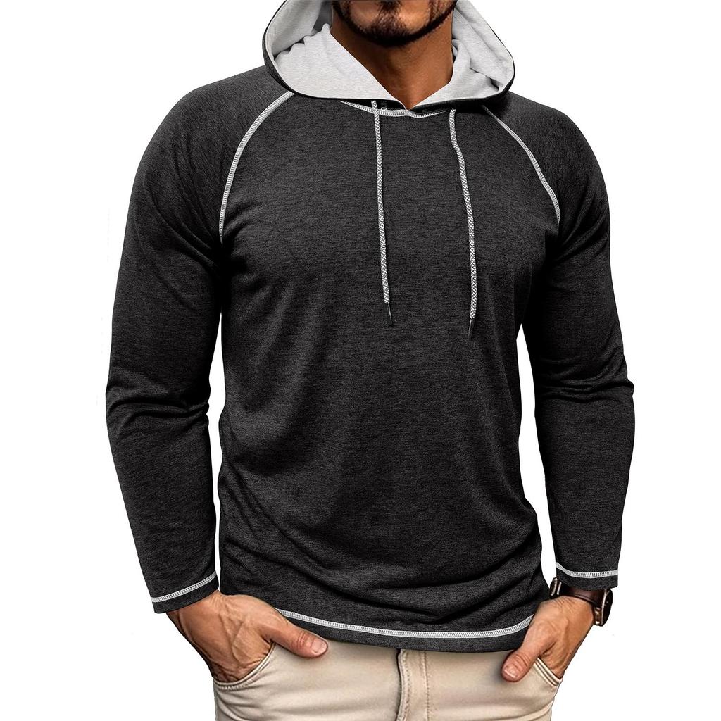 Men’s Hoodies Long Sleeves Shirts Autumn Spring Casual Tops Sportswear Sweatshirt Vintage Classic T Shirt