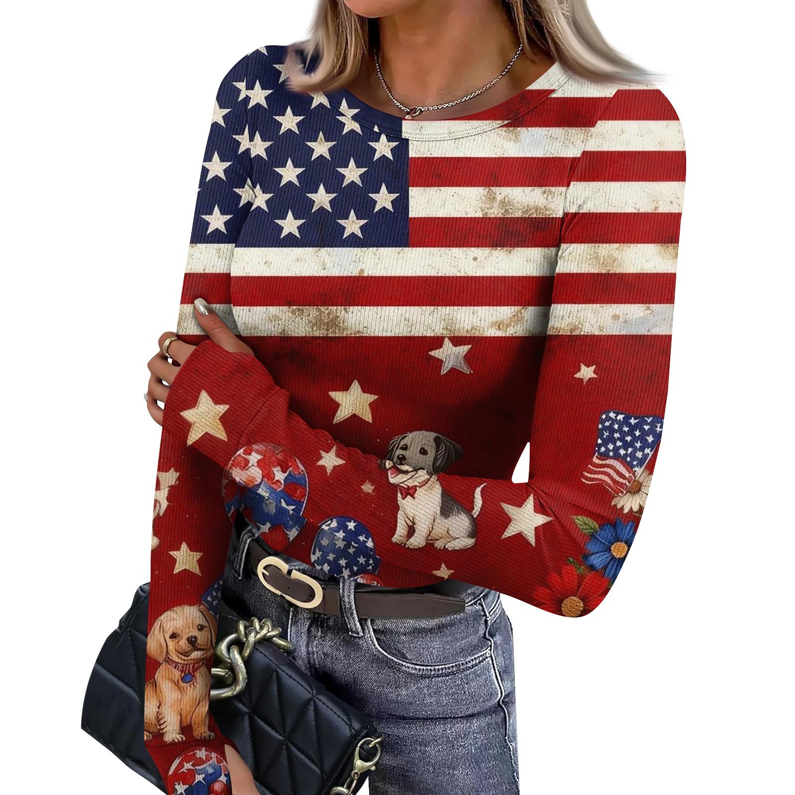 

Women s Fitted Base Layer T-shirt With Printed Round Neck And Long Sleeves Top S