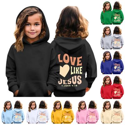 Kinder Hoodie Jungen und Mädchen Mode bedruckt Langarm Kapuzentasche Hoodie