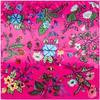 90cm*90cm New Brand Shawl Twill Women Silk Scarf Morning Glory Print Square Scarves Wraps Fashion Hijab Headband