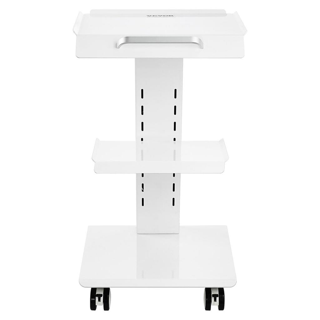 Trolley Cart Dental Lab Mobile Rolling Serving Cart 3 Layers with Socket