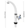 ABS Plastic Single Cold Faucet Water Tap Kitchen Sink Bathroom Basin Accessories G1/2(Blossom)