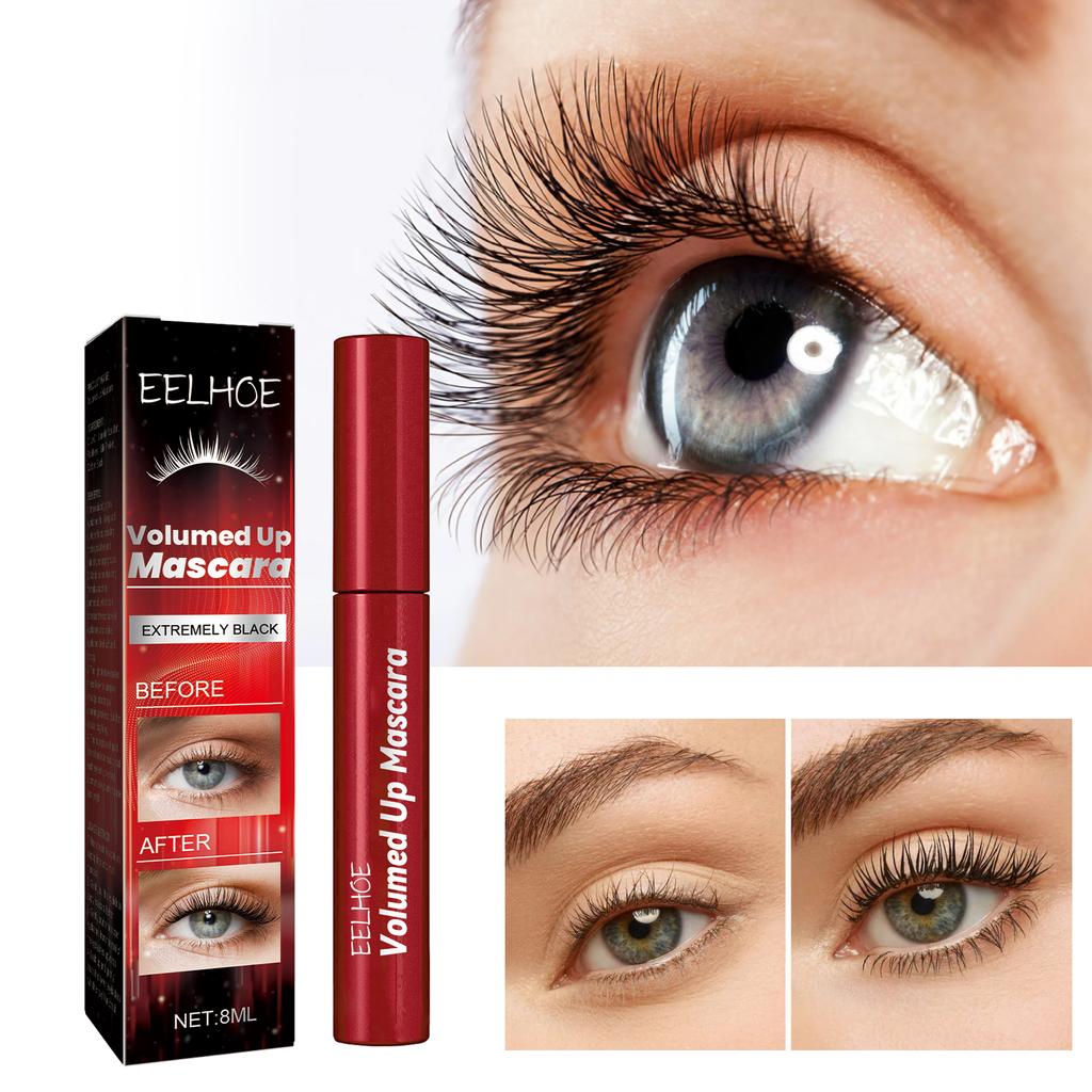 EELHOE Volumed Up Mascara Volumizing Mascara Smudge proof Long lasting Mascara Natural looking Curling Mascara