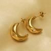 2026 Diamond Earrings Women's Fashion Hollow Curved Retro Earrings