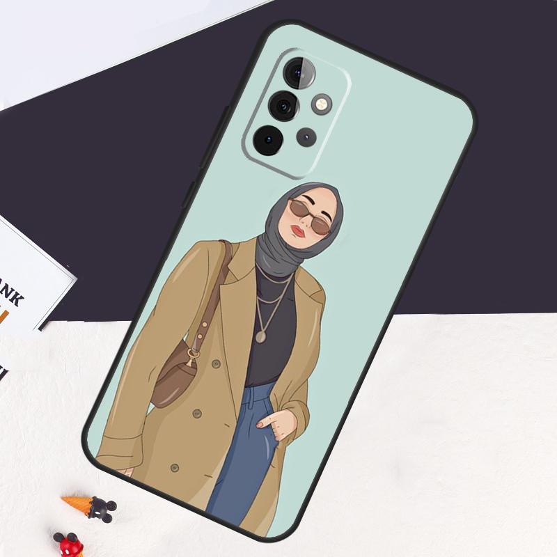 Muslim Islamic Arabic Hijab Gril Case For Samsung Galaxy A05 A06 A26 A16 A56 A36 A22 A32 A52 A54 A34 A14 A55 A15 A53 A33 A35