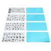 Nail Art Printed Steel Plate Multi Trend Irregular Nail Stamp Template Kit for Manicure Printing