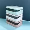 Portable 1Pcs Sponge Plate Drain Double Layer Sealing Soap Container Soap Case Soap Dish Soap Box
