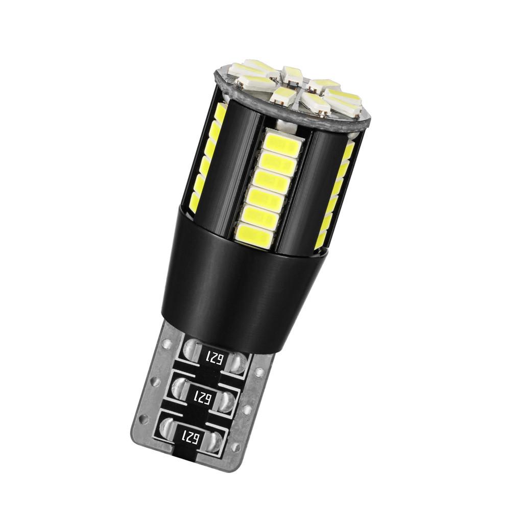 

T10 Автомобильные лампы Светодиодная ошибка Can Bus White W5W 501 Боковая лампочка 12 В-24 В A чёрный