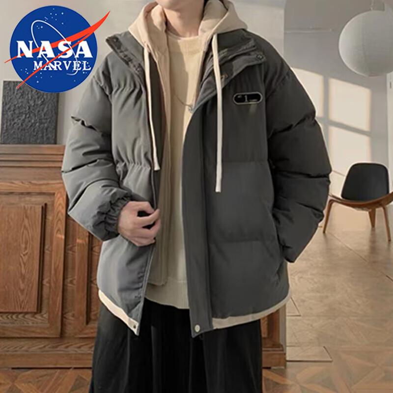 NASA MARVEL Men's Hooded Padded Jacket
