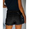 Four Color Ripped High Waist Women's Denim Shorts