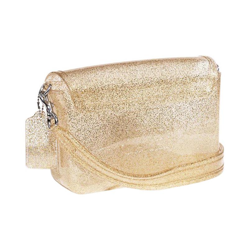 COACH Tabby 22 Candy Color Transparent Shoulder Crossbody Bag Small Women's Gold White Silver