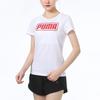 PUMA T Shirts Women's White Crew Neck Moderate Other 845871-02