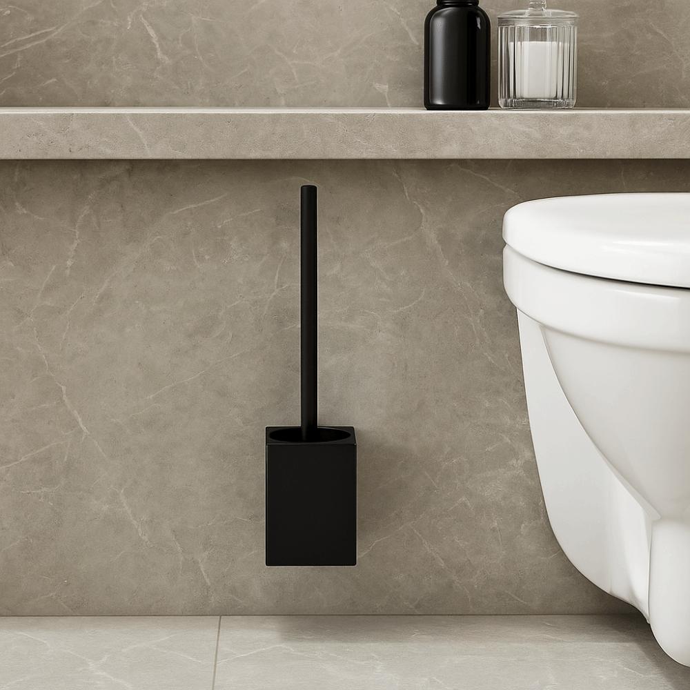 Metal Shell Toilet Brush Set Wall-Mounted Bathroom Cleaning Brush Toilet Cleaning Brush  Bathroom