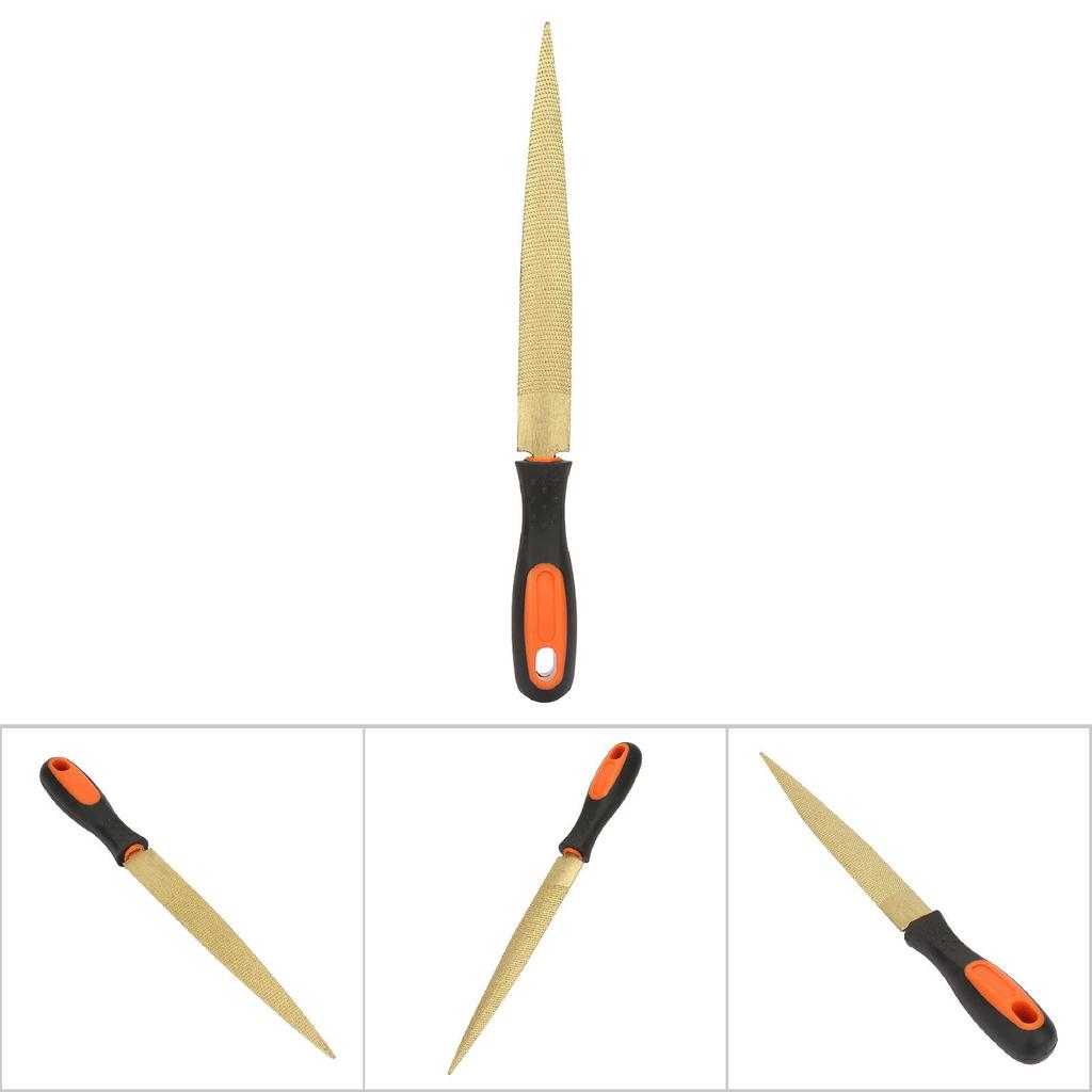 Woodworking Gold Double Side File Hardwood Hand Cutter Wood Carving Tool Fine Teeth(8inch)