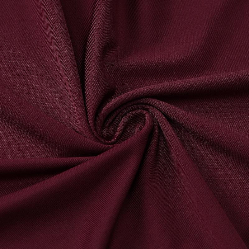 Dámské šaty s vysokým strečem a plisovanými záhyby, elegantní večerní šaty s volánkem, zimní maxi šaty s dlouhým rukávem, vestido