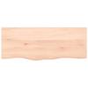 VidaXL Wall Shelf 100x40x2 Cm Solid Untreated Oak Wood 363563