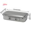 Dentalinstrumente-Tablett aus Edelstahl mit Deckel Chirurgische Medizinische Sterilisationsbox Desinfektionsbehälter für Dentalgeräte