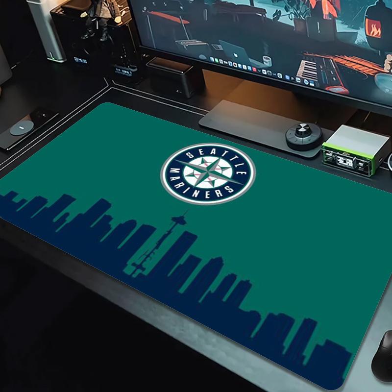 Seattle Mariners Art Color Mouse Pad Large Gaming Table Cushion Non-slip Laptop Tablet Big Mousepad XXL Mat Mini PC Playmat With Lock edge