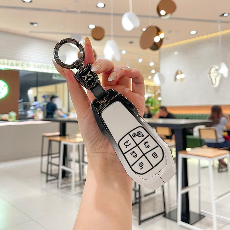 XPeng X9 Flip Key: Protective Case, Cover, Keychain Decoration/Modification