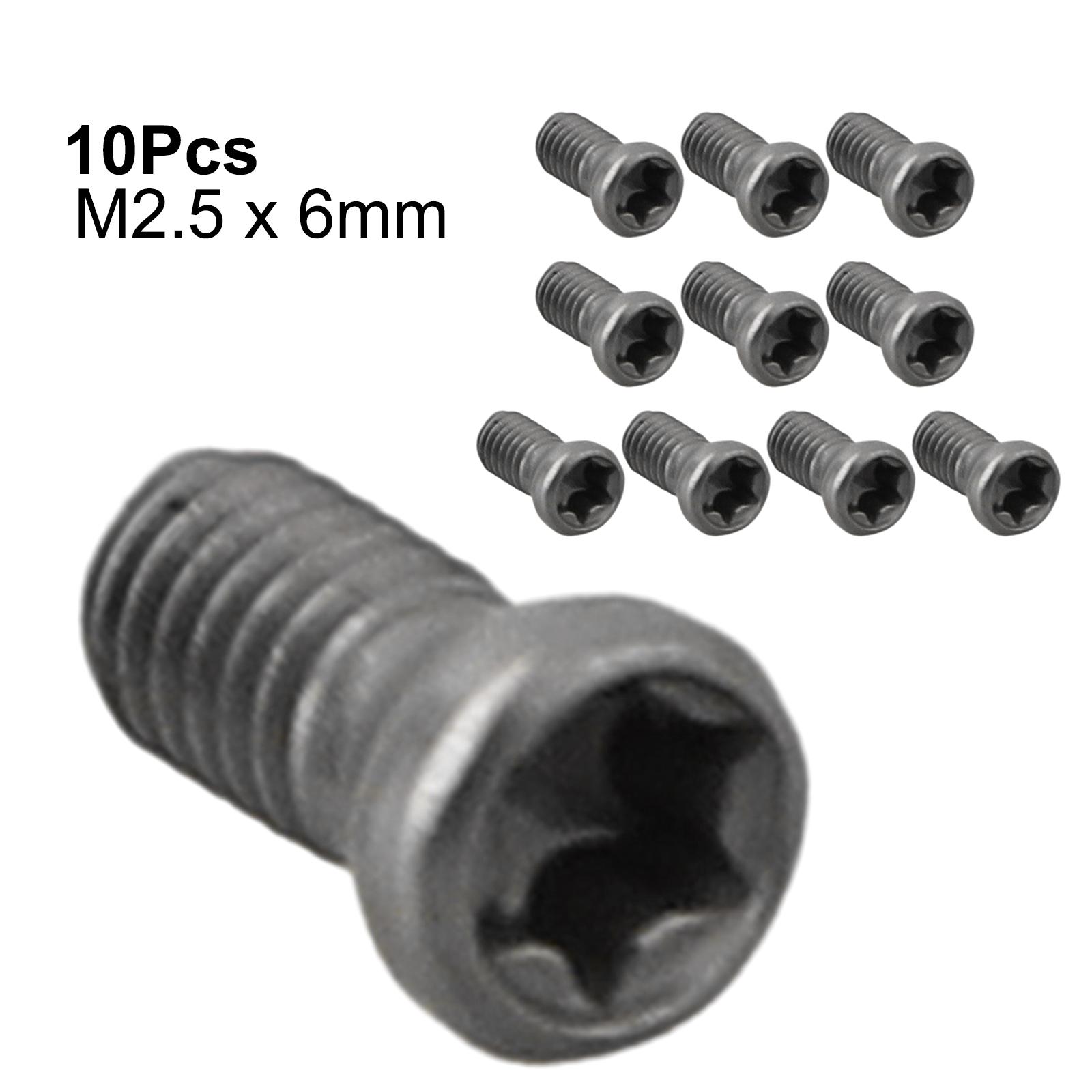 

Винты Torx 10 шт., твердосплавные вставки с ЧПУ, винт Torx, сталь M2.5 x 6mm