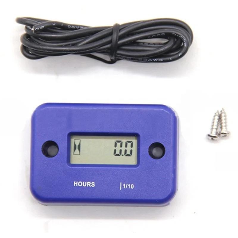 Tachimetro per Motocicletta Resistente e Impermeabile, Motoscafo, ATV, Timer Sensore LCD, Tachimetro, Alta Temperatura