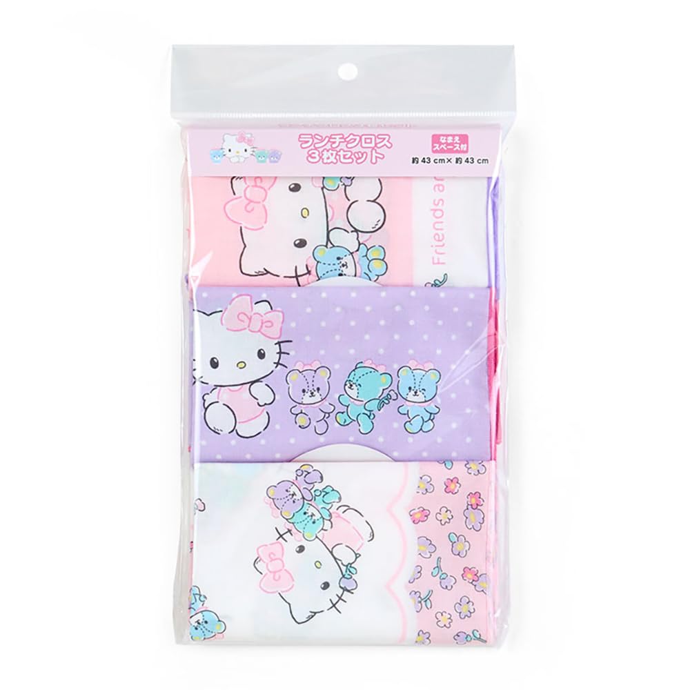 Sanrio Hello Kitty Lunch Set of 073989 Cloths, 3,