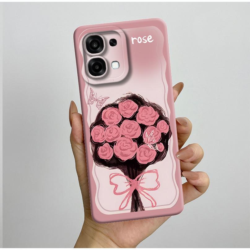 New Casing For Oppo A6 Pro 5G 4G CPH2781 CPH2799 Case Aesthetic Pretty Butterfly Flowers Soft Silicone Shockproof Back Cover