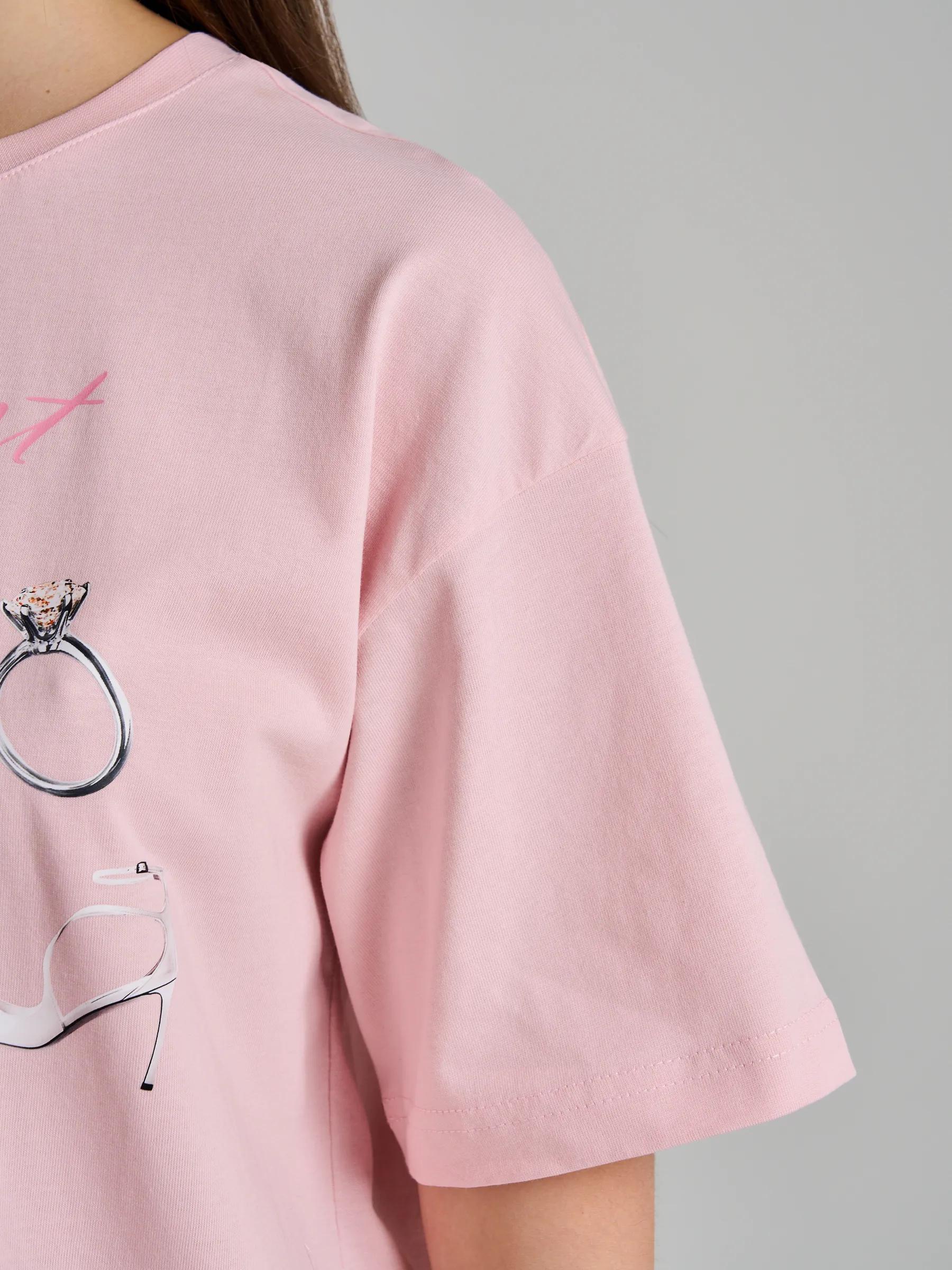 Cotton back print t-shirt S