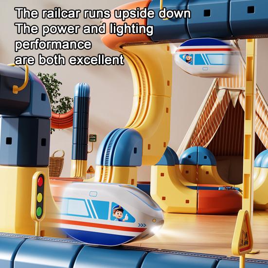 46/56/69 Adet/Set Çocuk Raylı Tren Oyuncakları Kendin Yap Yarış Arabası Küp Ray Yapım Kiti Küçük Çocuklar Erkek Kızlar Elektrikli Tren Ray Montaj Oyuncakları