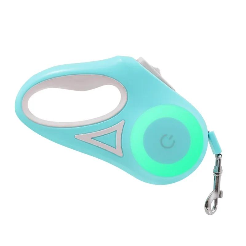LED Leuchtende Hundeleine Automatische Einziehbare Leine Für Mittlere Hunde Outdoor Kleines Haustier Zugseil Hundezubehör Haustierbedarf