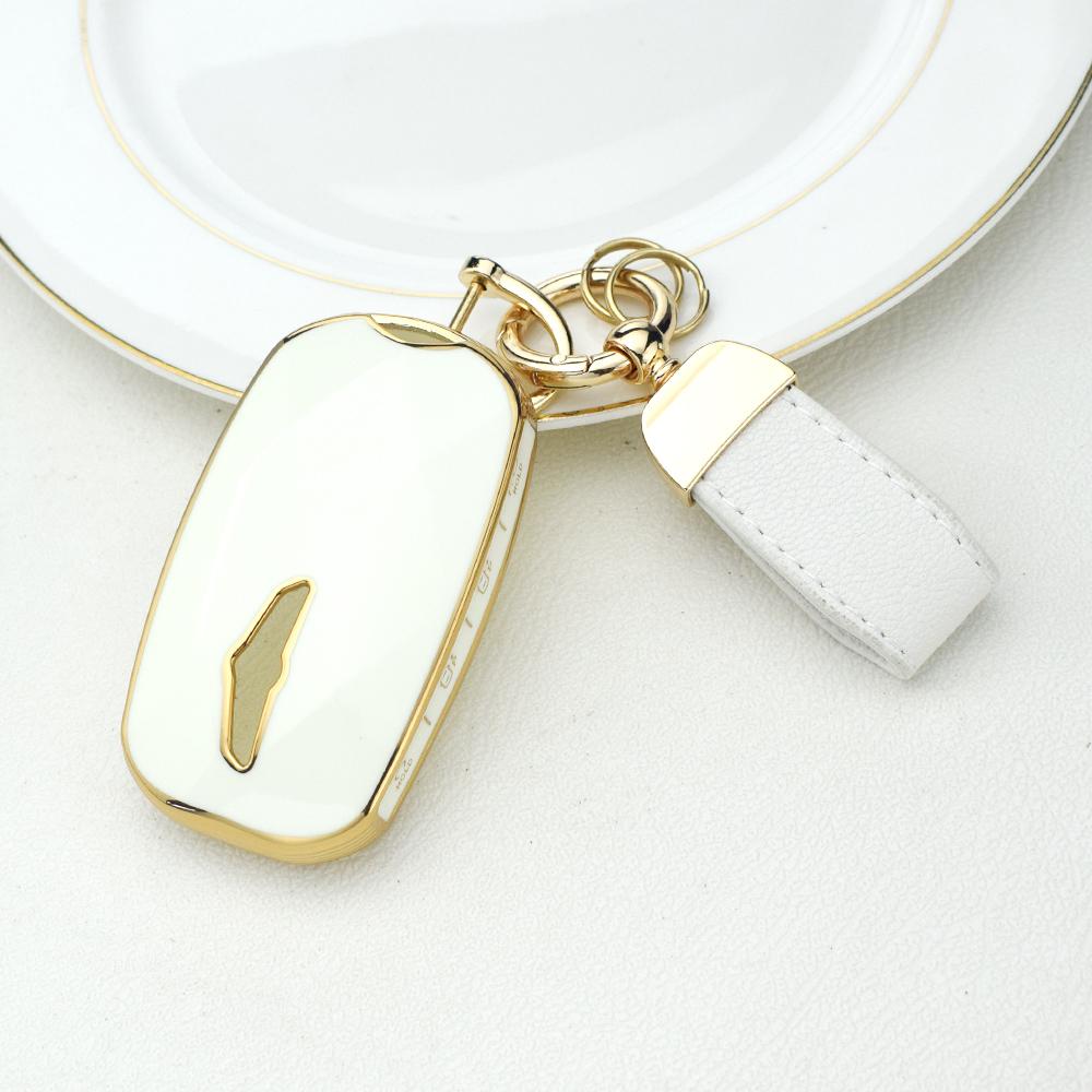 

6 Buttons Shell Fob Holder Keyless Protector For Hyundai Genesis G90 GV60 G70 G80 TPU Car Smart Key Case Cover Accessories белый