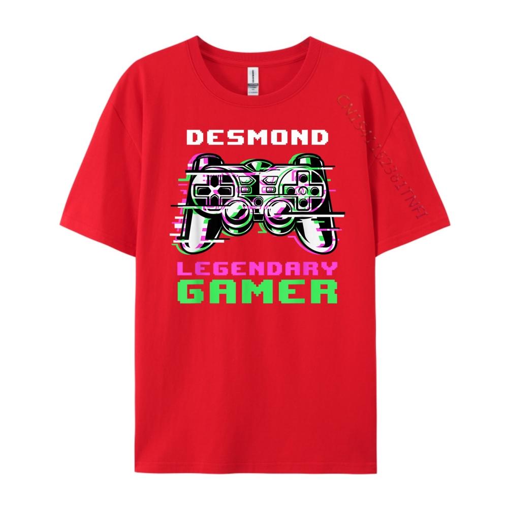 Desmond Legendary Gamer Personalized Clothing Mens T Shirt Graphic Shirts Funny T Shirts S