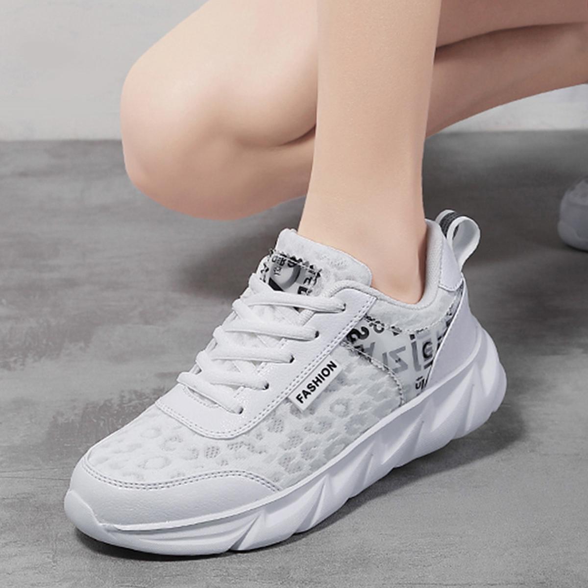 

Summer Woman Shoes 2025 Sneakers Platform Running Designer Mesh Leisure Sports Strap Outdoor Breathable Fitness Training Shoes 42 белый