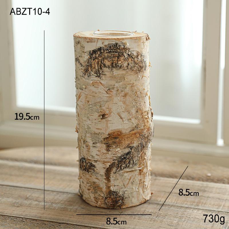 Solid wood Christmas candle holders, festive decor fragrance containers for candlelight dinner layout