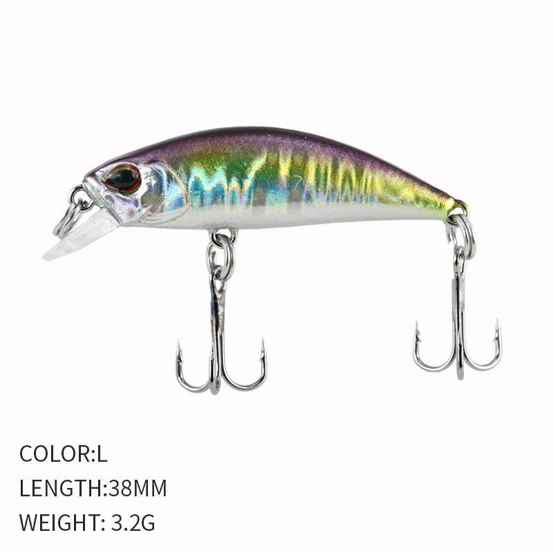 ALASICKA 38mm 3.2g Fishing Lure Micro Minnow Wobbler Sinking Artificial Hard Bait Jerkbait Swimbait Small Stream Trout Bass Bait