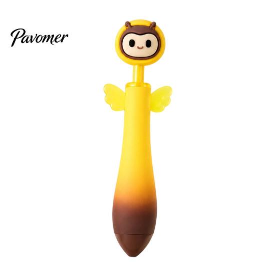 Cute Animal Pens for Students Ballpoint Pen, 0.7mm Smooth Writing Retractable Gel Pens, Owl/Chick/Penguin/Honeybee Pen School Office Stationery