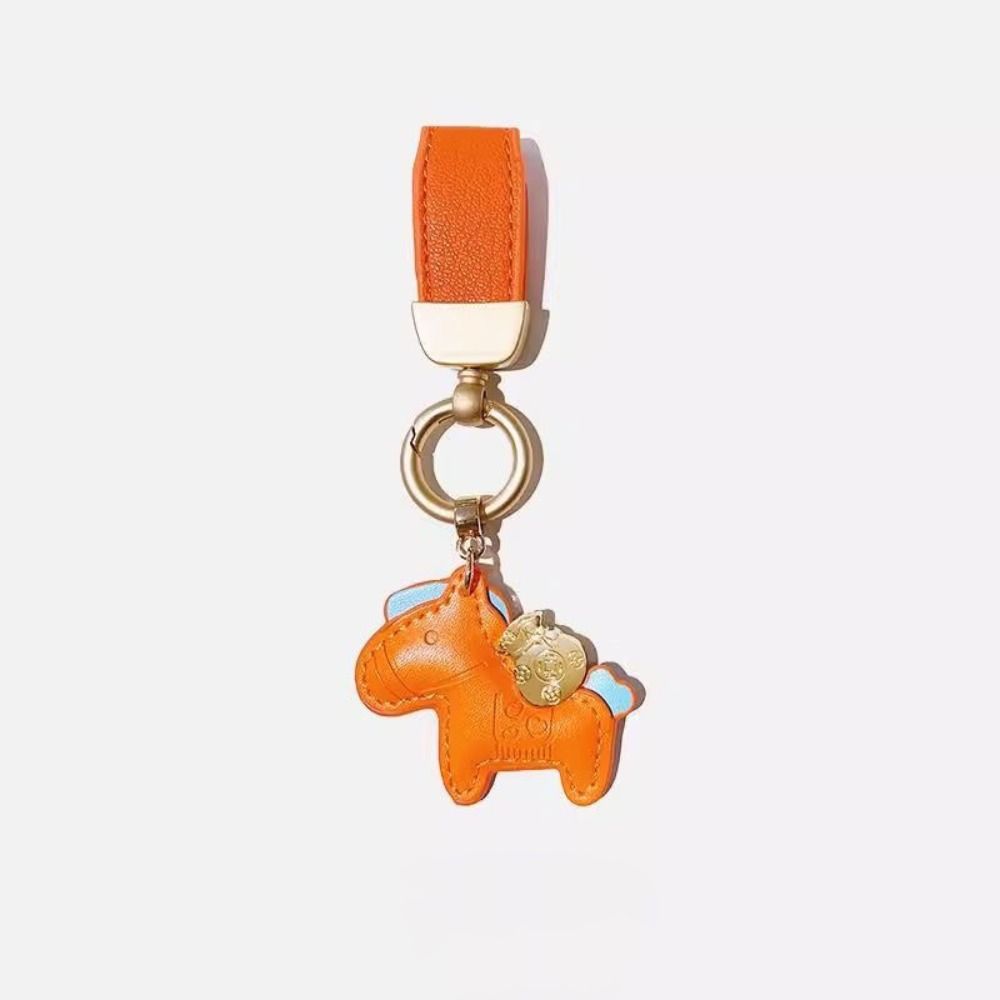 Cartoon Horse Pendant Year of Horse Zodiac Pony Bag Hanging Horse Car Keychain  Year of The Horse