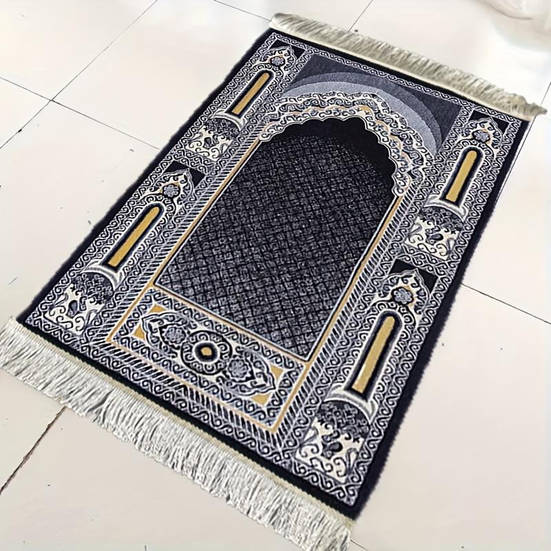 VIKAMA Muslim Prayer Mat Foldable Prayer Mat for Men and Women Portable Hotel Travel Prayer Rug Ramadan Eid Gift