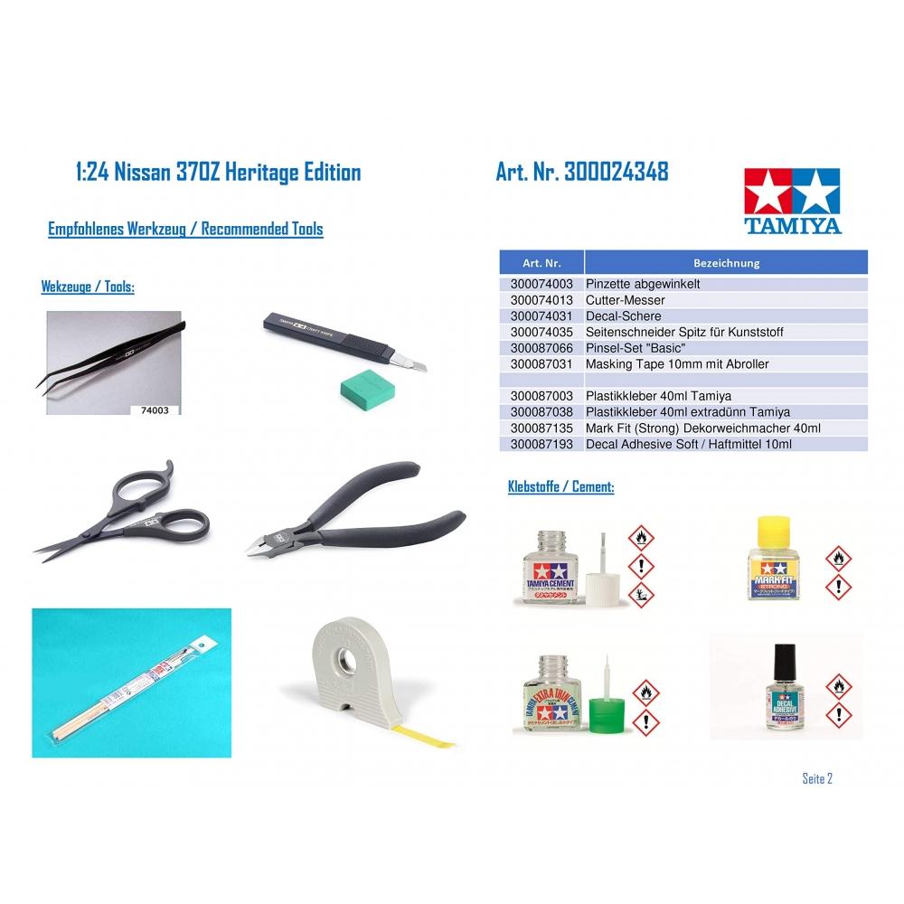 Tamiya 124 Sports Car Series No.348 Nissan Fairlady Z Heritage Edition Plastic Model 24348