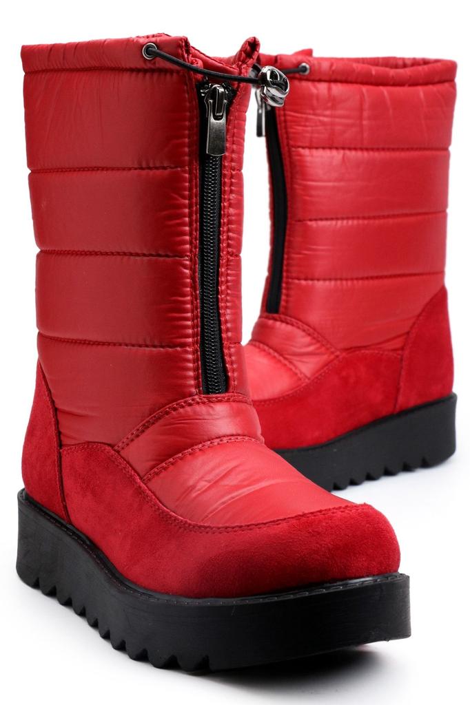 Women Modern Stylish Fashion Boots Boots Faux Leather Black Snow Boots