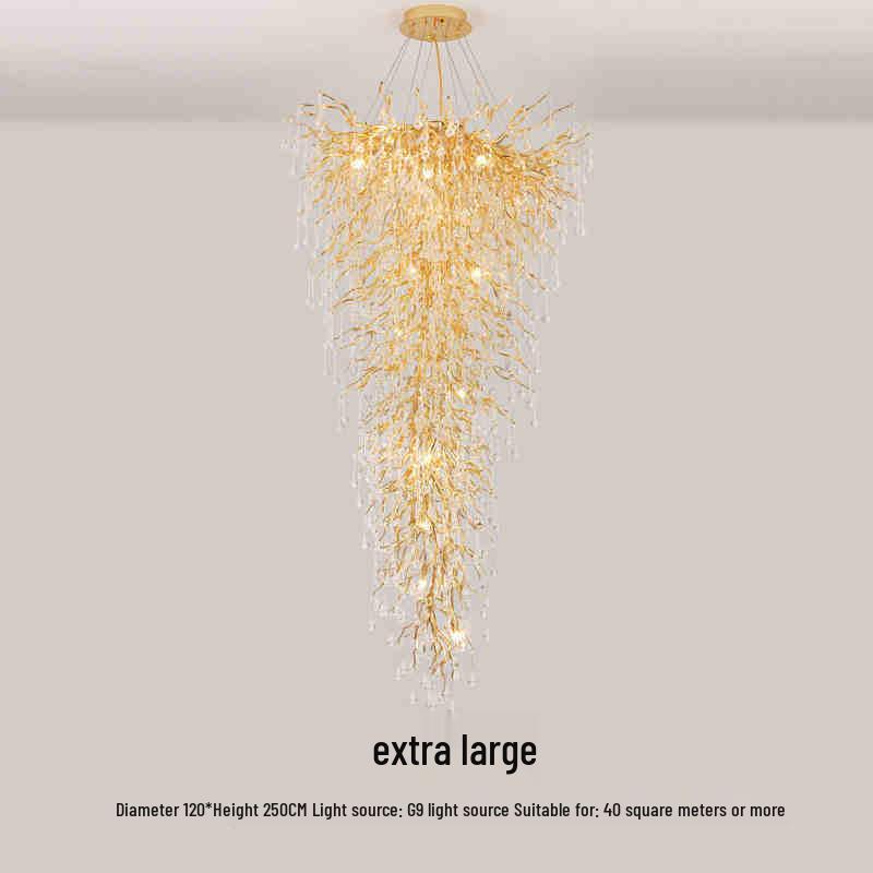 Elegant French Luxury Crystal Chandelier with Water Drop Design for Dining Rooms and Villas