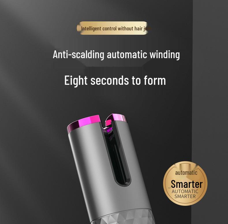 Wireless Rechargeable Automatic Hair Curler - Portable Electric Styling Wand