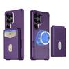2 in 1 Detachable Card Holder Magnetic Leather Phone Case For Samsung S26 Ultra S25 S24 Plus S23 S22 kickstand Shockproof Cover