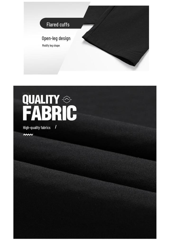Men's Quick-Dry Sports Casual Pants with Zipper Pockets - Plus Size, Loose Fit, Straight Leg, 2023 Spring/Autumn Collection