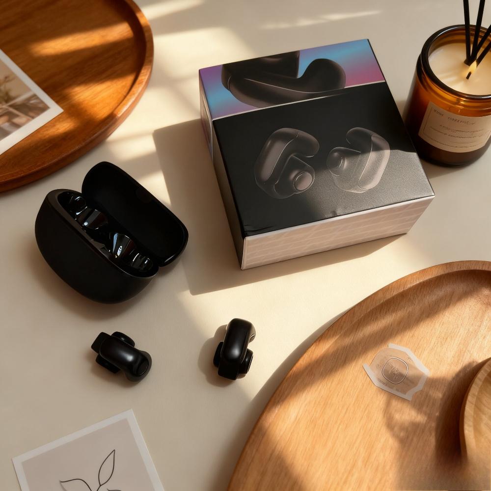 JYL TS Open-ear Clip Earphones V12 Bluetooth 5.3 Sport Game Live Clear Audio Secure Fit