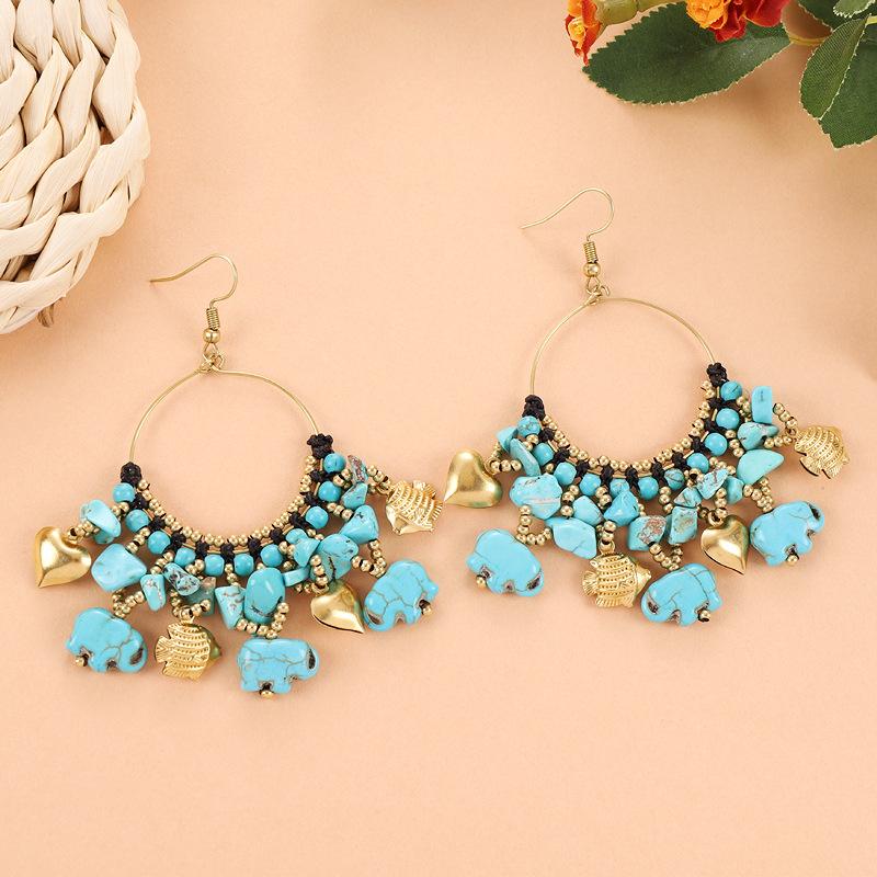 Original Design Siam Secret Earrings Vacation Niche Personality Elephant Earrings Women's Earrings
